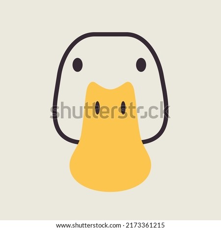 Duck icon. Farm animal vector illustration. Agriculture sign. Graph symbol for your web site design, logo, app, UI. EPS10.