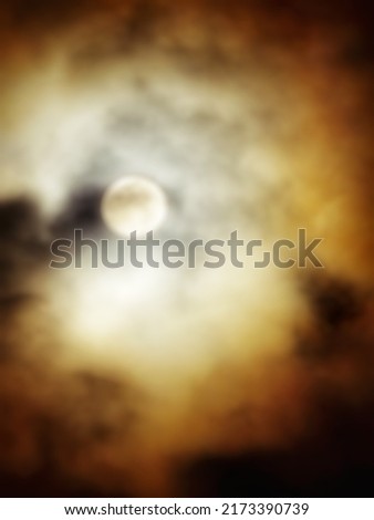 Defocused abstract background of full moon can be used for your design or mobile application