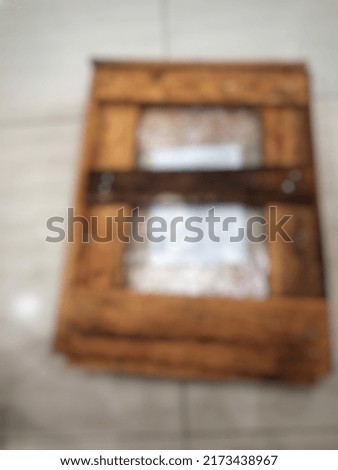 Blurred abstract background of wooden shipment pallets.