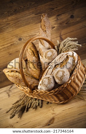 Breads in basket  