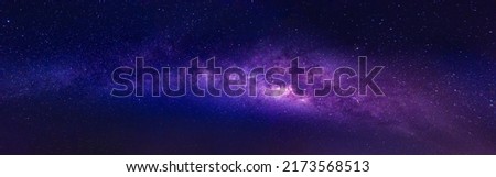 The universe of the Milky Way galaxy with stars on the night sky background. There is a disturbing light from the stars. noise Royalty-Free Stock Photo #2173568513