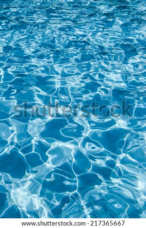 Texture of  water in the pool