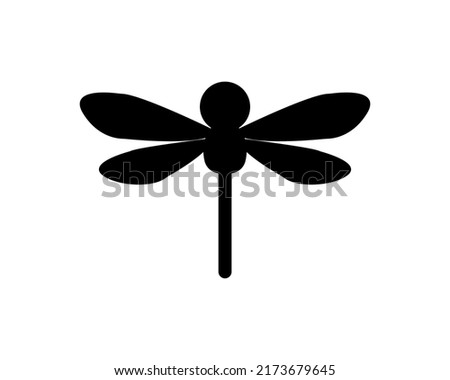 Dragonfly vector icon illustration design logo template