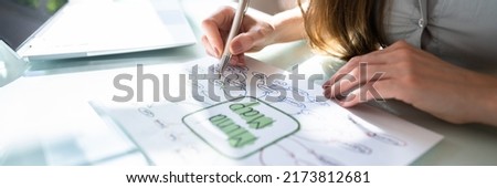 Business Mind Mapping And Brainstorming. Mindmap Training Royalty-Free Stock Photo #2173812681