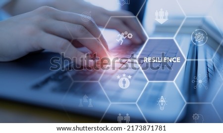 Resilience business for sustainable and inclusive growth concept. The ability to deal with adversity, continuously adapt and accelerate disruptions, crises. Build resilience in organization concept. Royalty-Free Stock Photo #2173871781