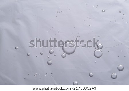 air bubbles in a transparent liquid close-up. micro
