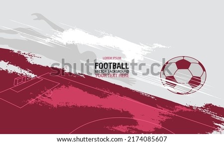 Football or soccer abstract background, suitable for your project: website, poster, display, banner, brosur, templates,and more.  Royalty-Free Stock Photo #2174085607