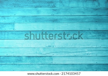Old grunge wood plank texture background. Vintage blue wooden board wall have antique cracking style background objects for furniture design. Painted weathered peeling table woodworking hardwoods. Royalty-Free Stock Photo #2174103457