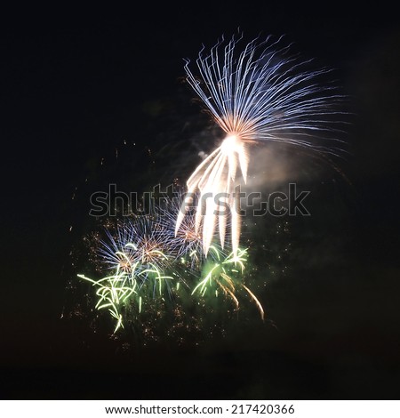 pictures of fireworks in the night sky