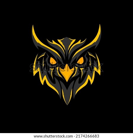 Illustration vector graphics of design owl tribal t-shirts