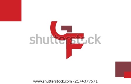 Alphabet letters Initials Monogram logo GF, FG, G and F