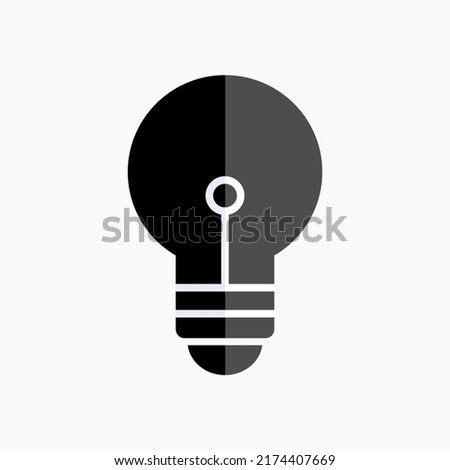Creative Icon. Light Bulb, Creativity Symbol - Vector.
