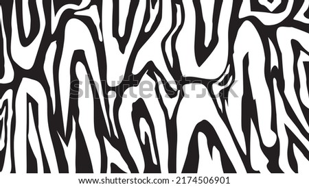 Zebra Stripes Seamless Pattern. animal background and wallpaper