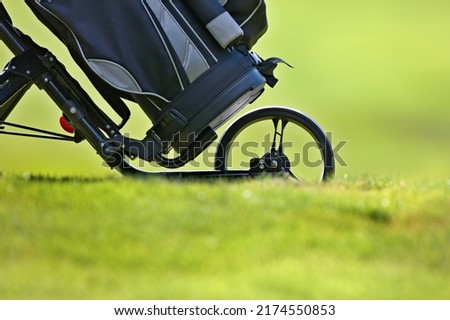 wheel of a golf cart, close up