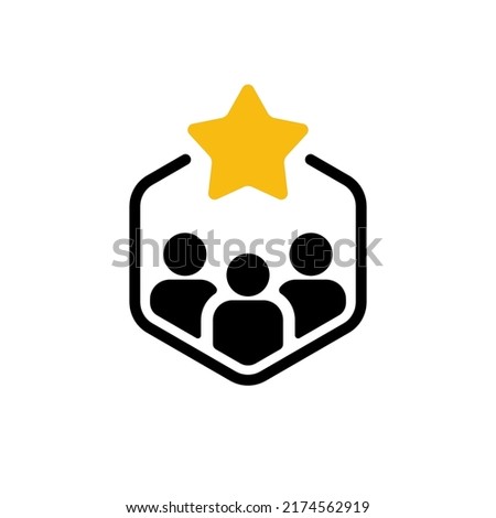 client loyalty or customer satisfaction icon. concept of positive testimonial for great effective business. flat style trend modern membership logotype graphic design web element isolated on white Royalty-Free Stock Photo #2174562919