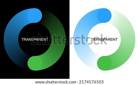 Transparent. Two orbits. Symbol graphics. Rotating image. Royalty-Free Stock Photo #2174576503
