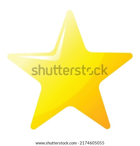 Editable Vector Illustration of Star. Good for sticker, icon, clip art, ppt, game, education, etc