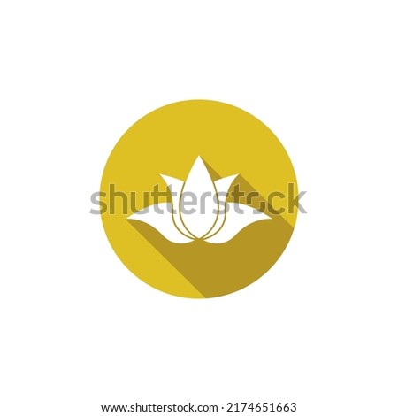 Beauty vector lotus flowers design logo template icon