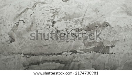 Grunge overlay. Weathered texture. Old film effect. Daguerreotype filter. Black dirt stains noise on white distressed abstract background. Royalty-Free Stock Photo #2174730981