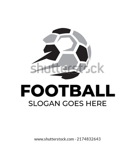 Soccer Ball Icon. Soccer club Symbol. Football badge logo, soccer ball team game club elements, Vector Logo Illustration Fit to championship or team