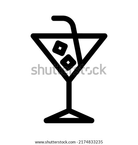martini icon or logo isolated sign symbol vector illustration - high quality black style vector icons
