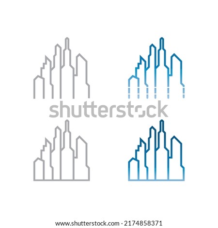 building logo, Real estate and home buildings vector logo icons template