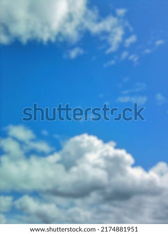 defocused background of cloud and blue sky
