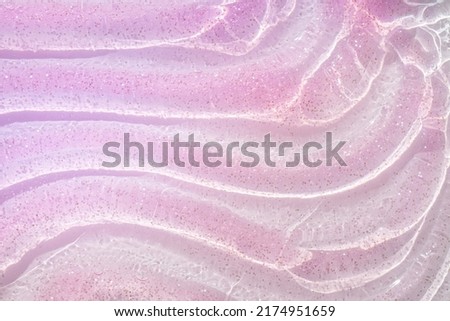 Glowing pink waves mermaid shimmering cosmetic miracle texture gel body spray Royalty-Free Stock Photo #2174951659