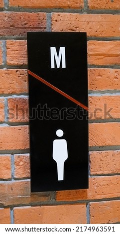 Restroom sign on a toilet door. Toilet sign Restroom Concept black tone. Toilet icons set. Men signs for restroom.