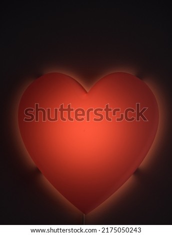 pink heart shaped bedside lamp