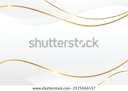 Modern luxury white and gold Abstract presentation design background. Vector geometric design banner pattern.