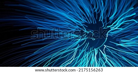 Illustration of beams of light against a dark background Royalty-Free Stock Photo #2175156263