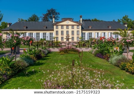 Orangerie building at the Parc de l'Orangerie in Strasbourg, France Royalty-Free Stock Photo #2175159323