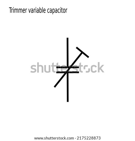 VARIABLE-CAPACITOR-SYMBOL Stock Vector Images - Avopix.com