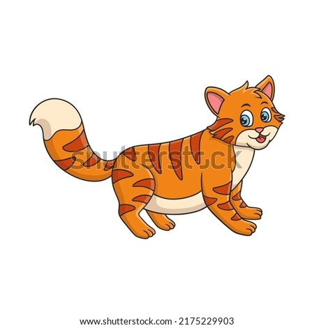 cartoon illustration cat walking on a wooden bridge looking at the water well book or page for kids black and white