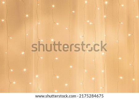 Led light curtain.Christmas Copper Wire String LED Lights