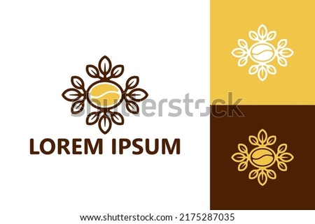 Coffee plant logo template design vector
