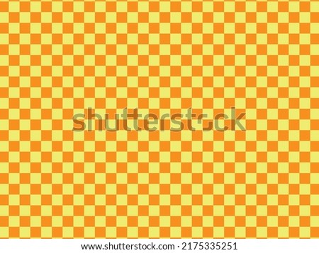 Orange Vector Repeat Pattern For Wallpaper And Printing. Seamless Pattern. HD Checkered Background.
