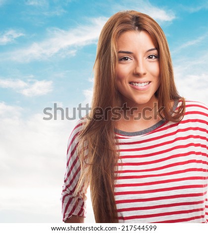 portrait of a beautiful young woman posing standing