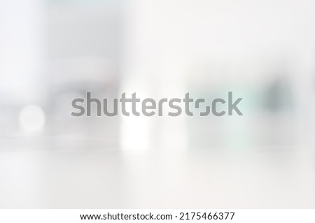 The exhibition hall was blurred with the dissolution of the camera lens. clean and bright Suitable for use as a background, backdrop, wallpaper and design work.