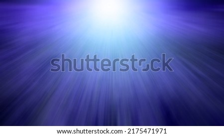 White flash on a blue backgrounds. Light with rays.
