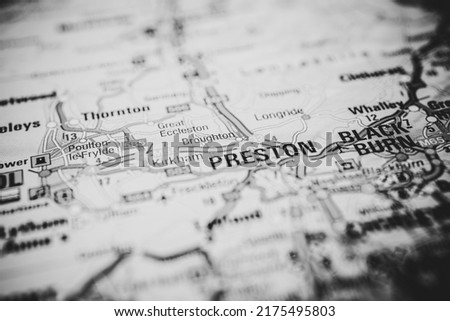 Preston on map of Europe