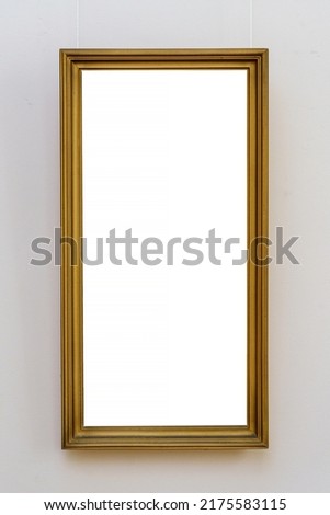 Frame for photo or picture with white isolated copy space