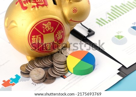 Market share of financial savings.The Chinese characters in the picture mean "good luck comes first"