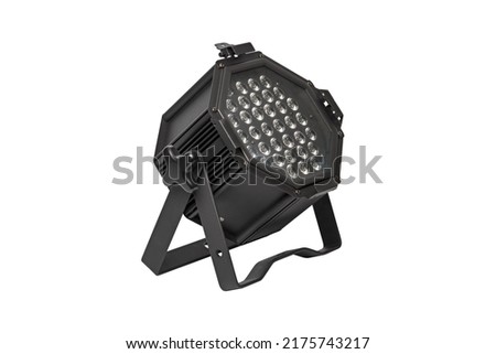 THEATRE STAGE SPOTLIGHT FOOTLIGHT without BARN DOORS. LED Footlight Spotlight Lamp Light. LED Theatre Stage Lighting. Theatre Lights. Video Film Studio Production Staging. Clipping Path in JPEG