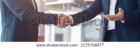close up. handshake of business people before a business meeting. High quality photo
