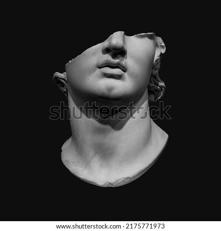 Greek statues thinkers sages vintage picture  Royalty-Free Stock Photo #2175771973
