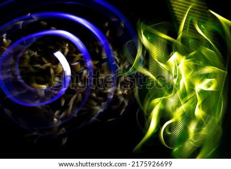 Abstract photography made with light. Long exposure and colored lights to give life to an unrepeatable work.