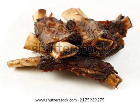 Beef bone ribs for dinner