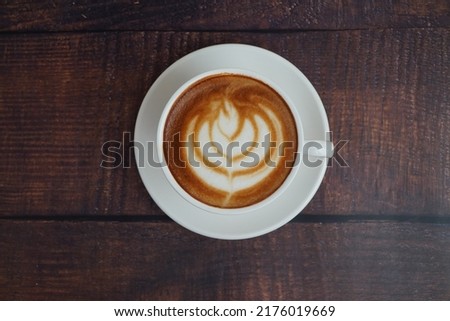 coffee in a cup on the table